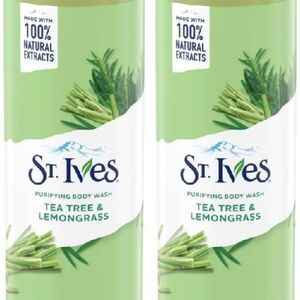 St. Ives Purifying Body Wash Tea Tree And Lemongrass 22 Fl oz - PACK OF 2